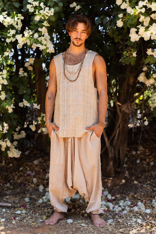 Tribal Silk Tank Top ⋙ Khadi Silk