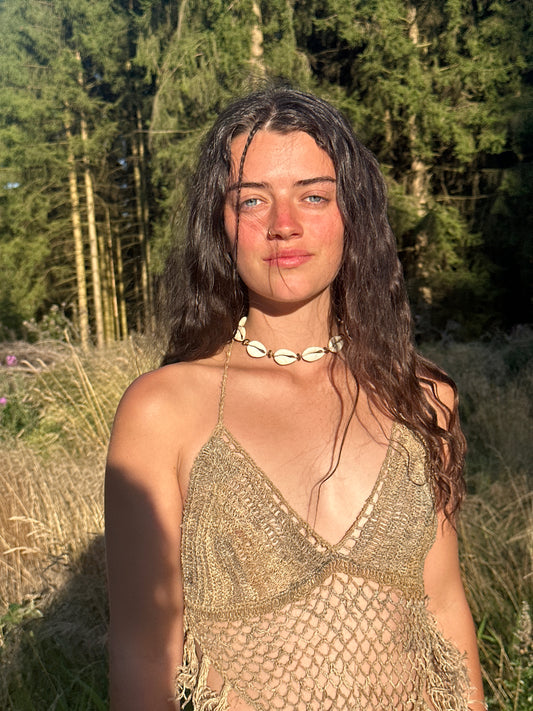 Cowrie Shells Choker Necklace