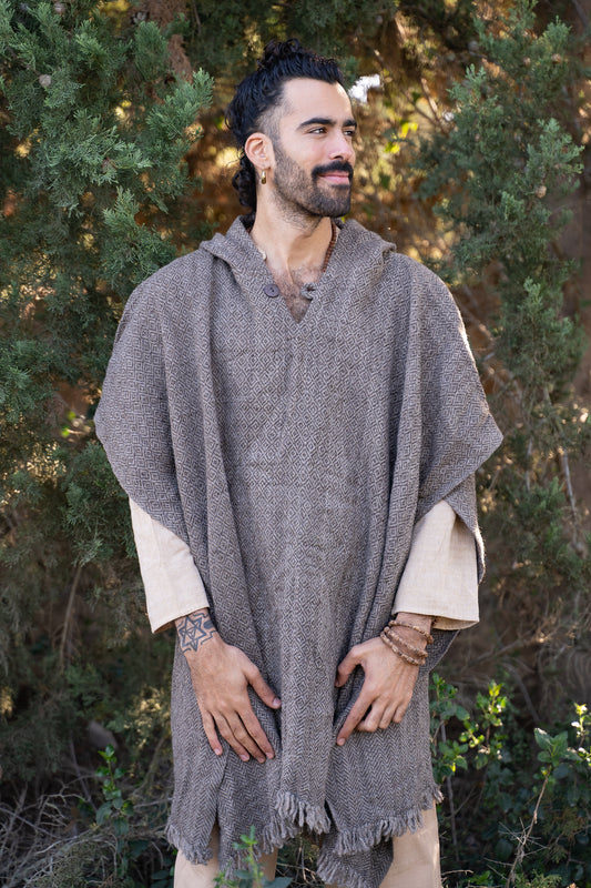Diamond Weave Poncho