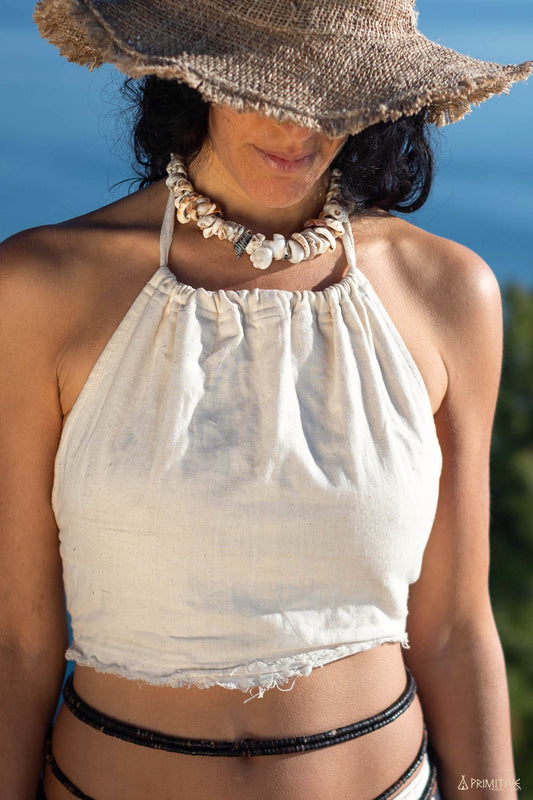 Tie Top >> Handwoven Khadi Cotton