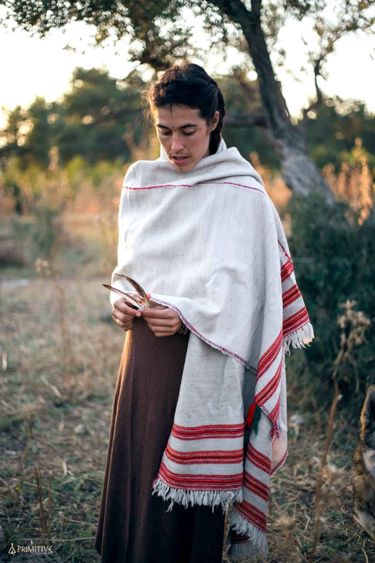 Kinauri Shawl ⫸⫸Hand Woven Yak Wool