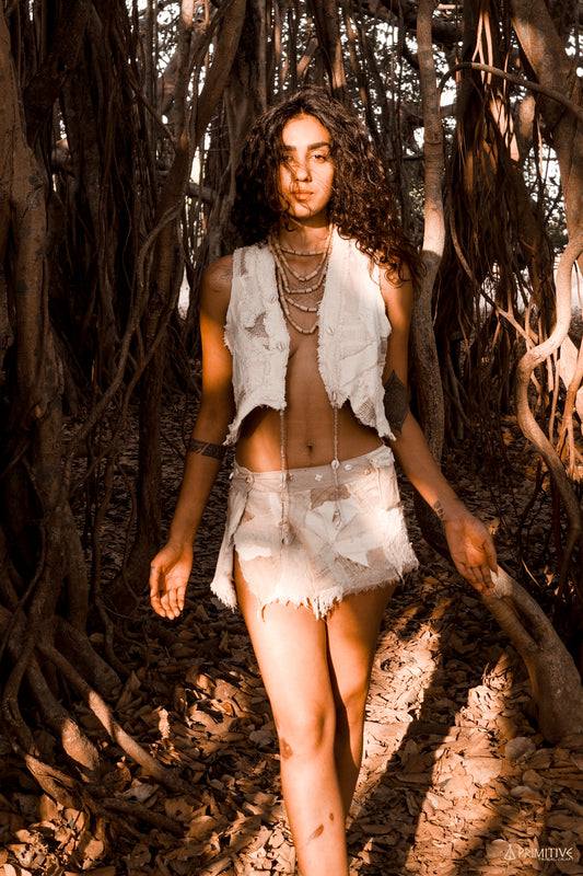 Gipsy Caravan Vest ⋙⋘ One of A Kind Earthy Patched Vest