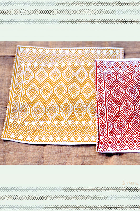 Tribal Weave Pillow Case ⫸ handloom cotton