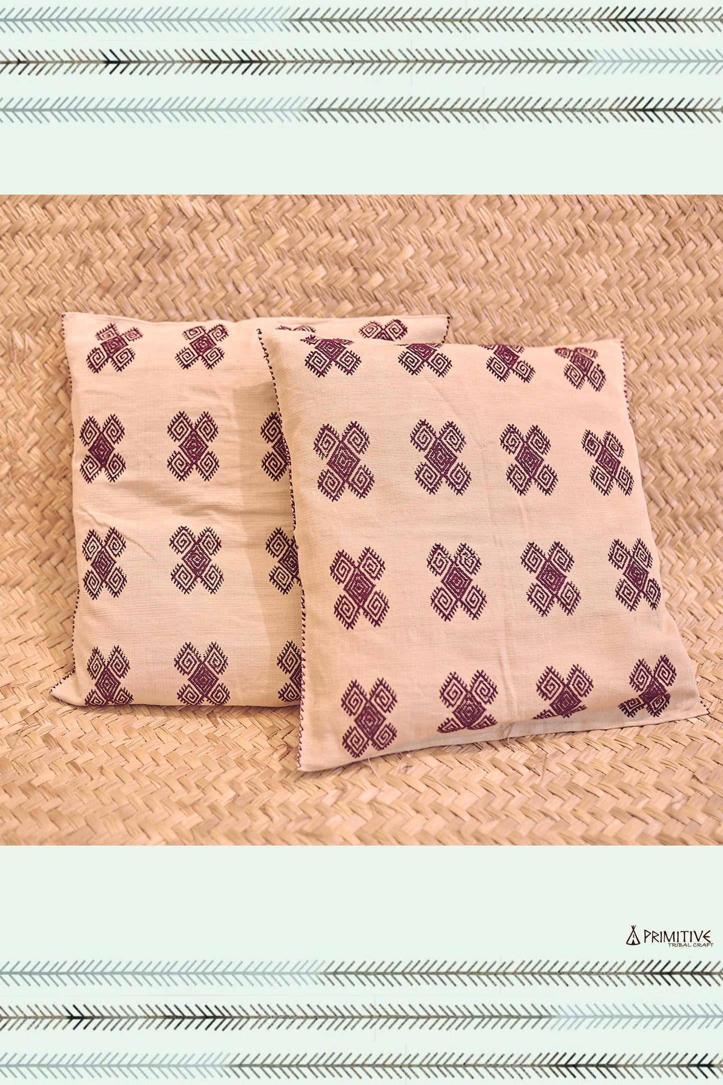 Woven Pillow Case ⫸ Handloom Cotton