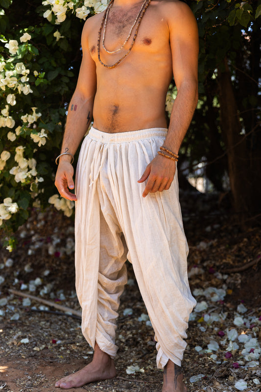 Wild Cotton Dhoti Pants ⋘⋙ Handwoven Wild Grown Cotton