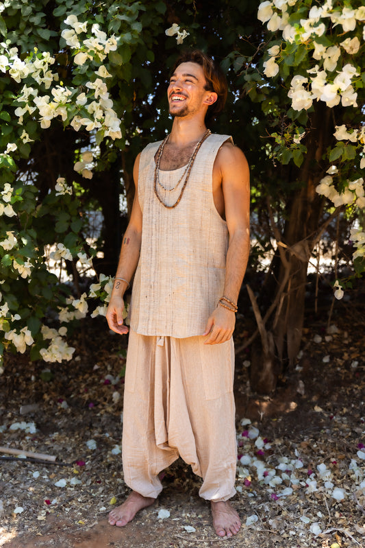 Tribal Silk Tank Top ⋙ Khadi Silk