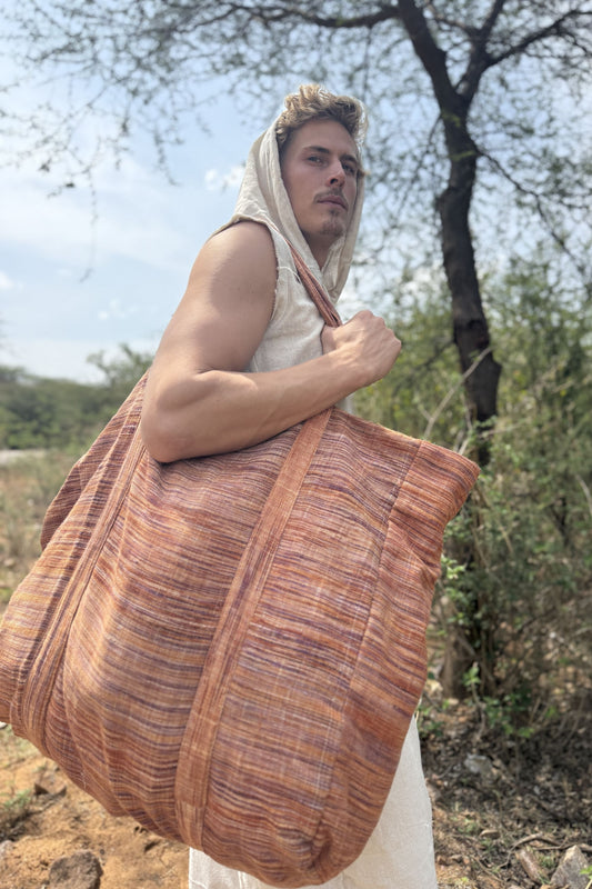 Huge Khadi Bag ~ Handloom Khadi Cotton