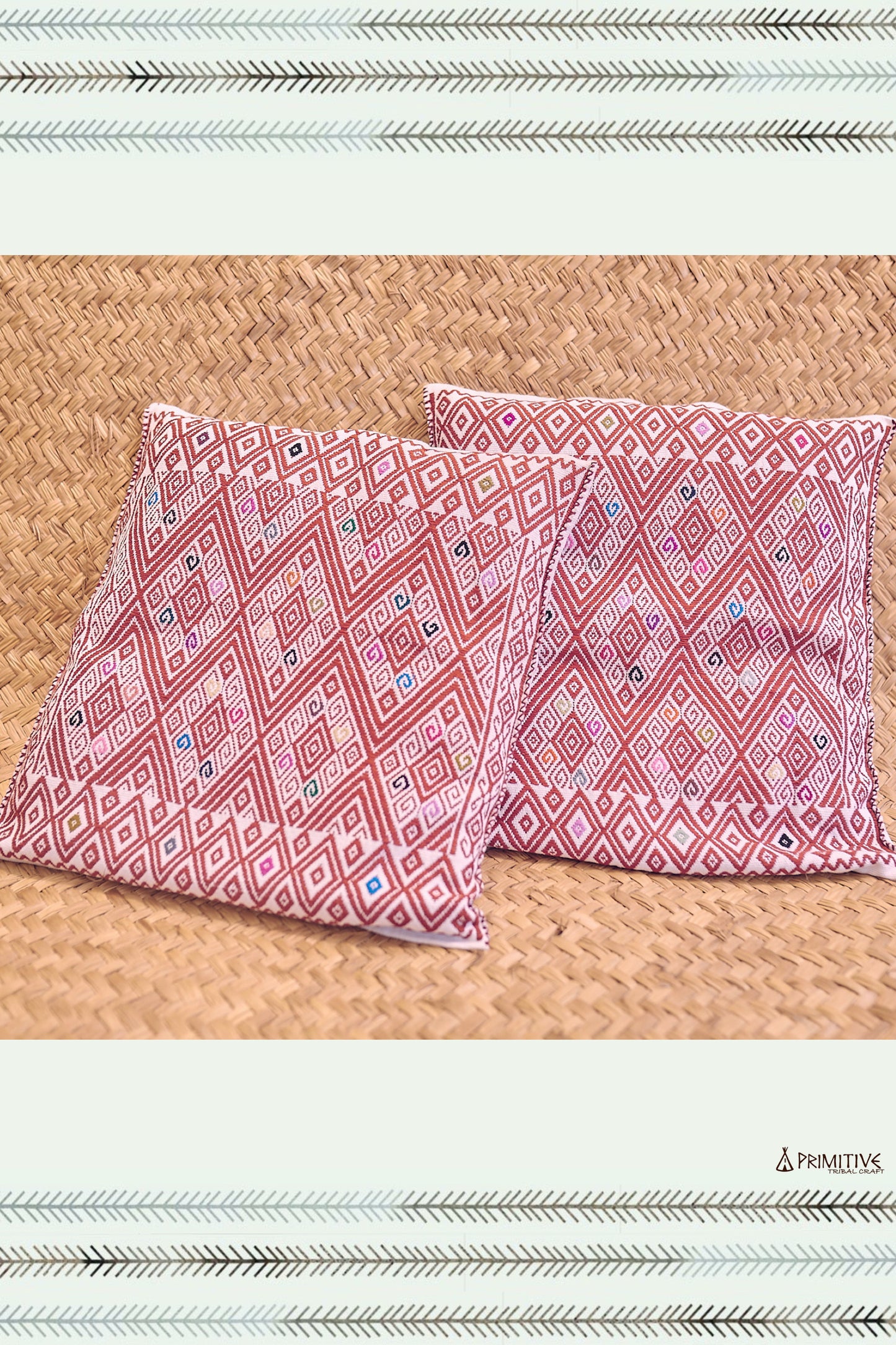 Woven Pillow Case ⫸ Handloom cotton