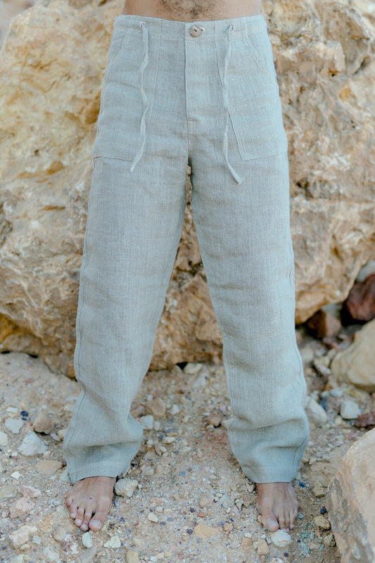 Linen Classic Straight Pants ⋙ LONGER LENGTH