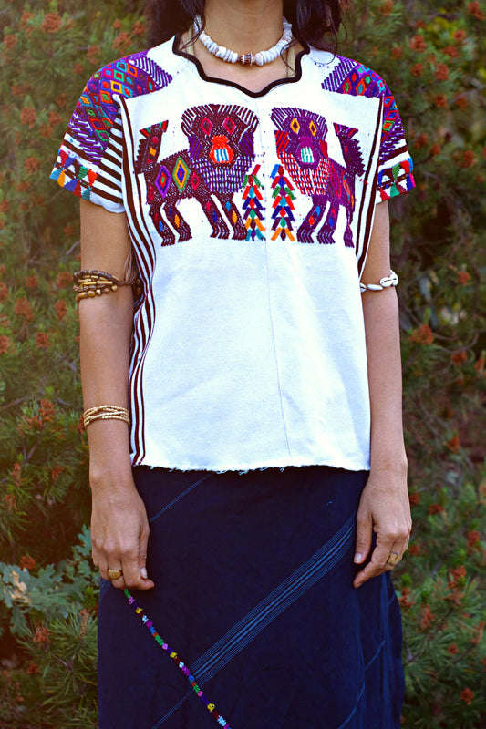 Tribal Antique Huipil Top ๑⋙ Ancient Art