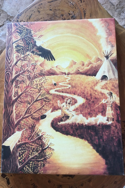 Weaving A River of Light ~ Print of Original Drawing ~