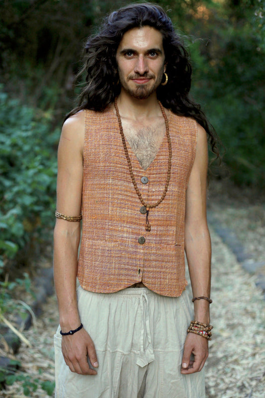 Single Layer Vest ⫸ Handwoven Khadi Cotton