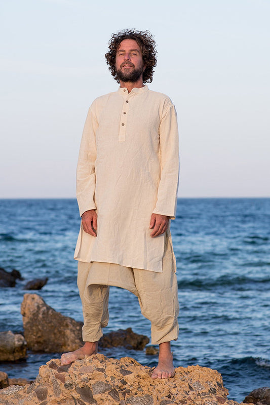 Natural Long Kurta ⋙ Organic Cotton