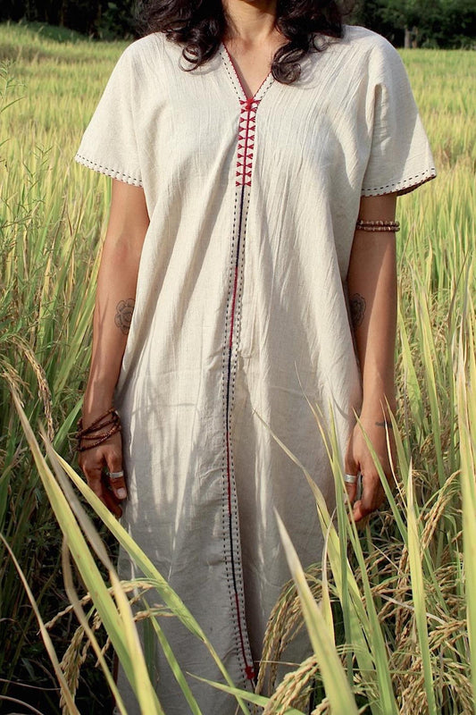 Karen Hill Tribe Style Dress ⋙ Hemp