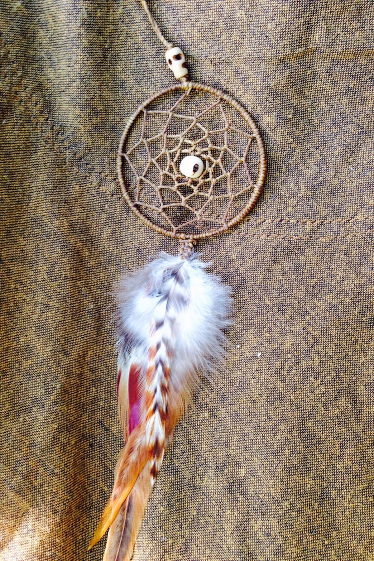 Dream Catcher Feather Earring
