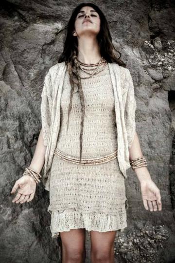 Handknitted Nettle Yarn Vest