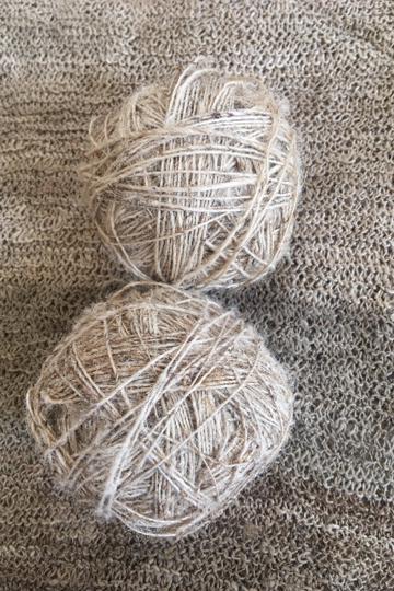 Hand spun natural Nettle Yarn ~