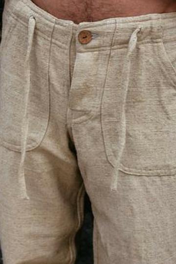 Straight Pants - Raw silk ~