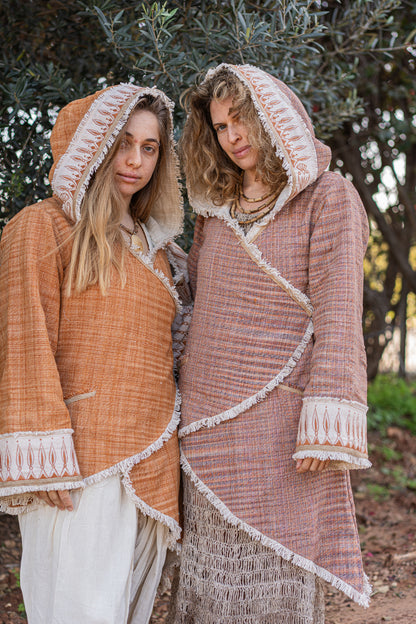 Anuttara Wrap Jacket ⋙ Handwoven Khadi Cotton