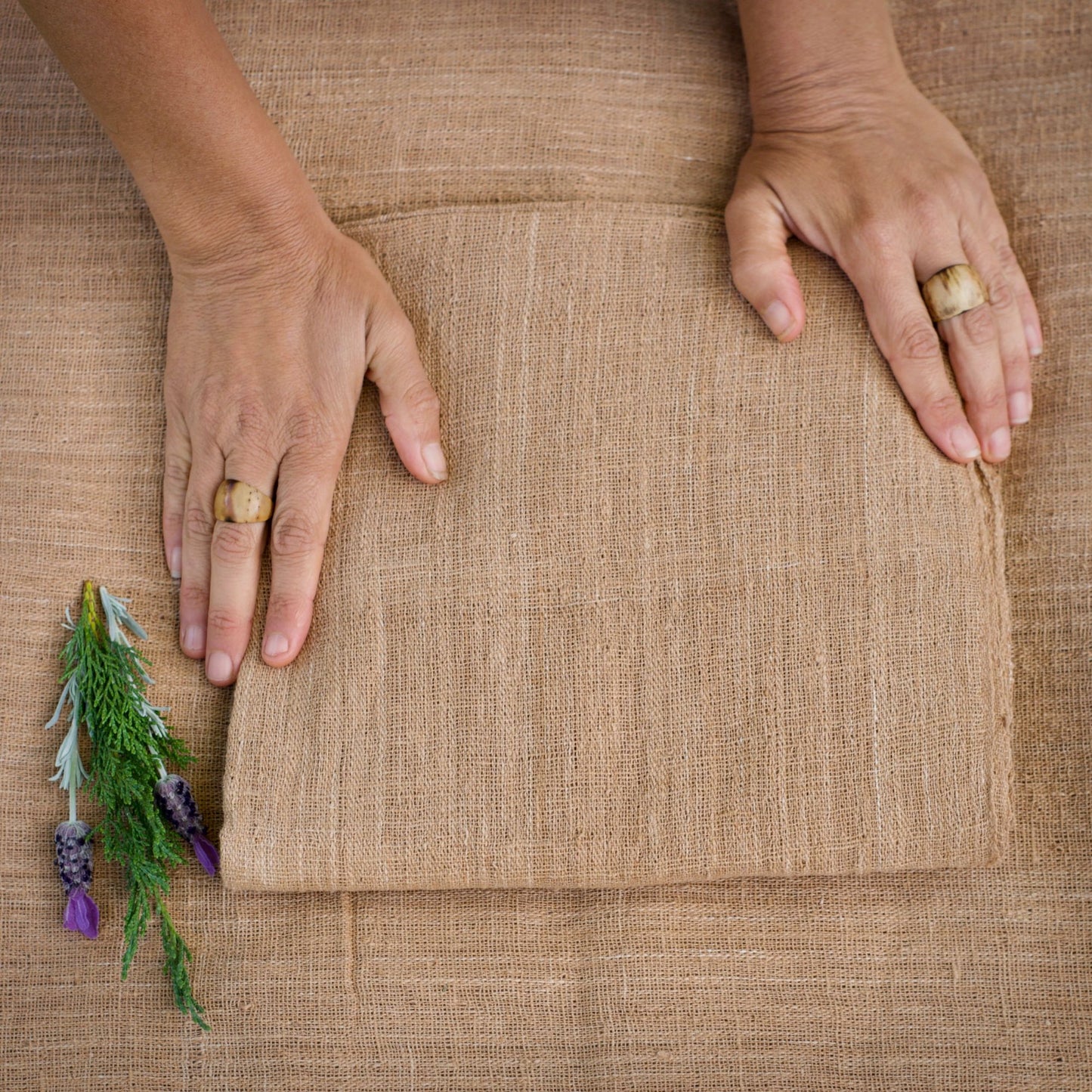 Coyuchi Baumwollschal ⋙ Native Brown Baumwolle