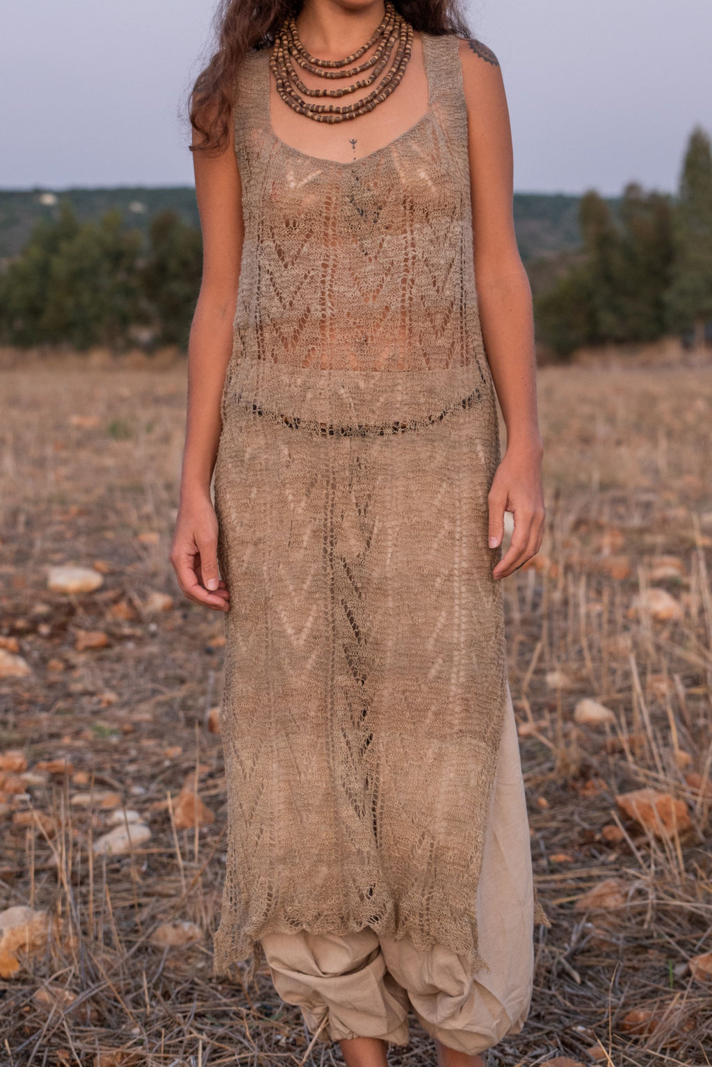 Mala Wild Nettle Dress ⋙  Handknitted Himalayan Nettle