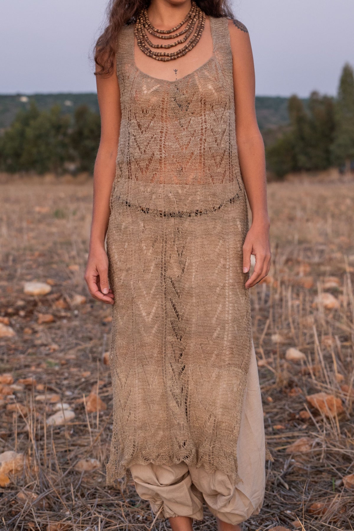 Mala Wild Nettle Dress ⋙  Handknitted Himalayan Nettle