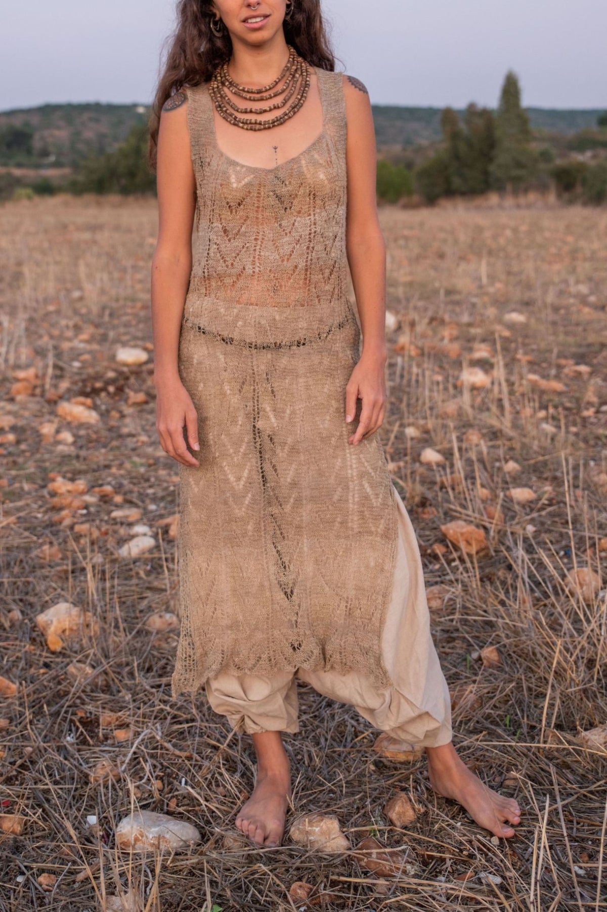 Mala Wild Nettle Dress ⋙  Handknitted Himalayan Nettle
