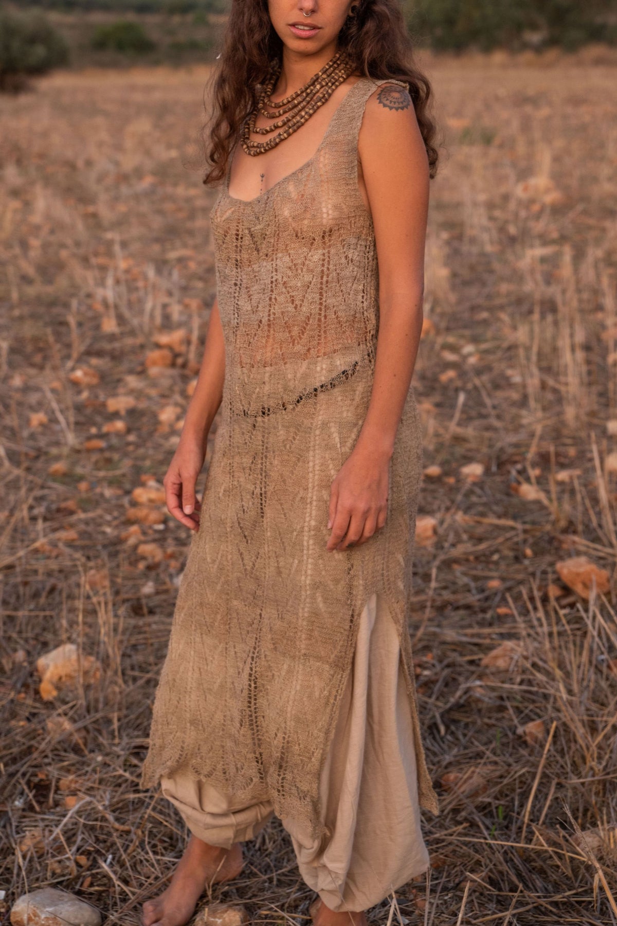 Mala Wild Nettle Dress ⋙  Handknitted Himalayan Nettle