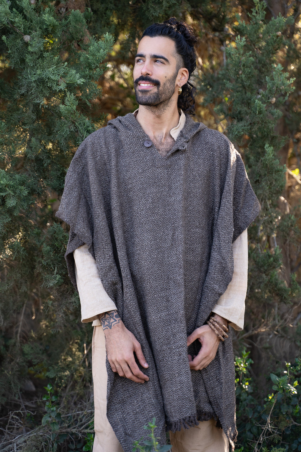 Diamond Weave Poncho