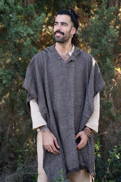 Diamond Weave Poncho