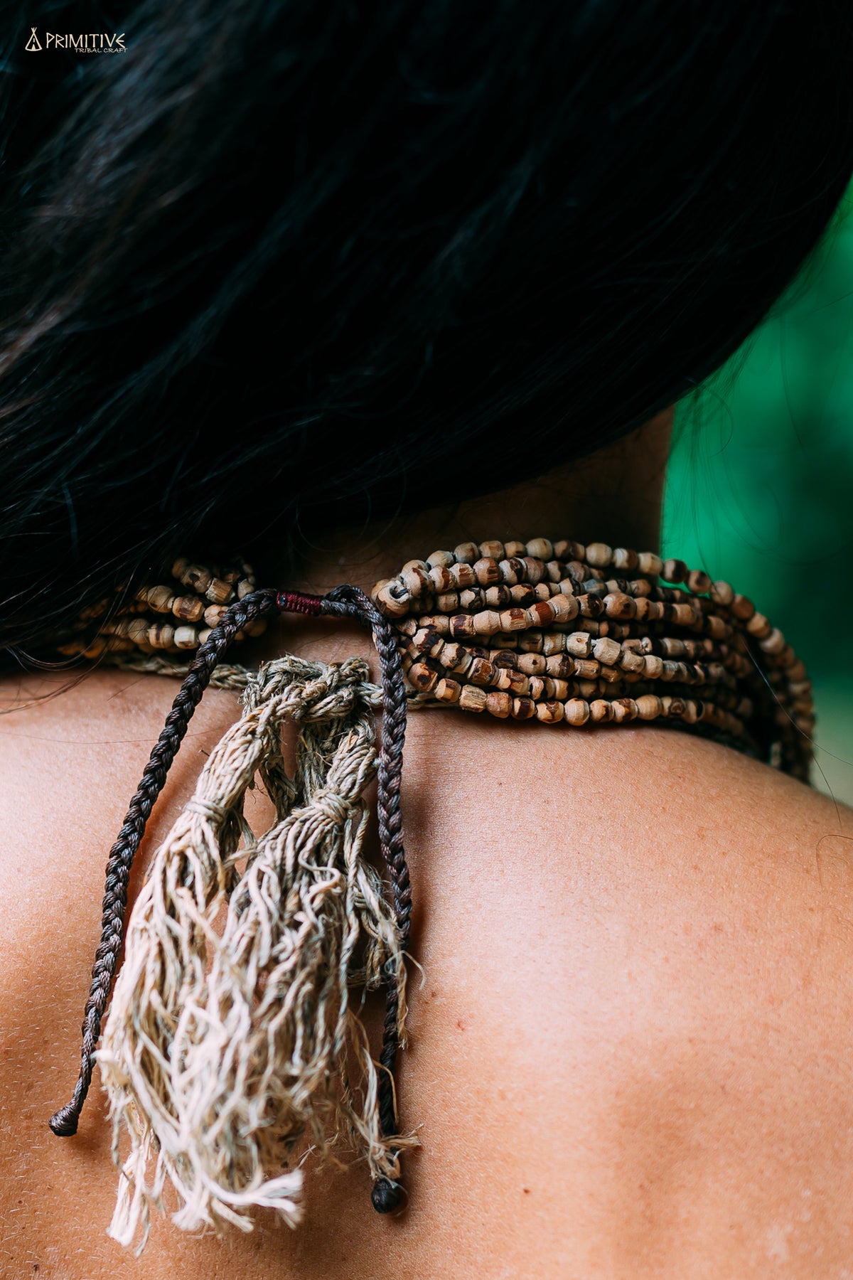Tiny Tulsi Beads Necklace ~ 15 Strands