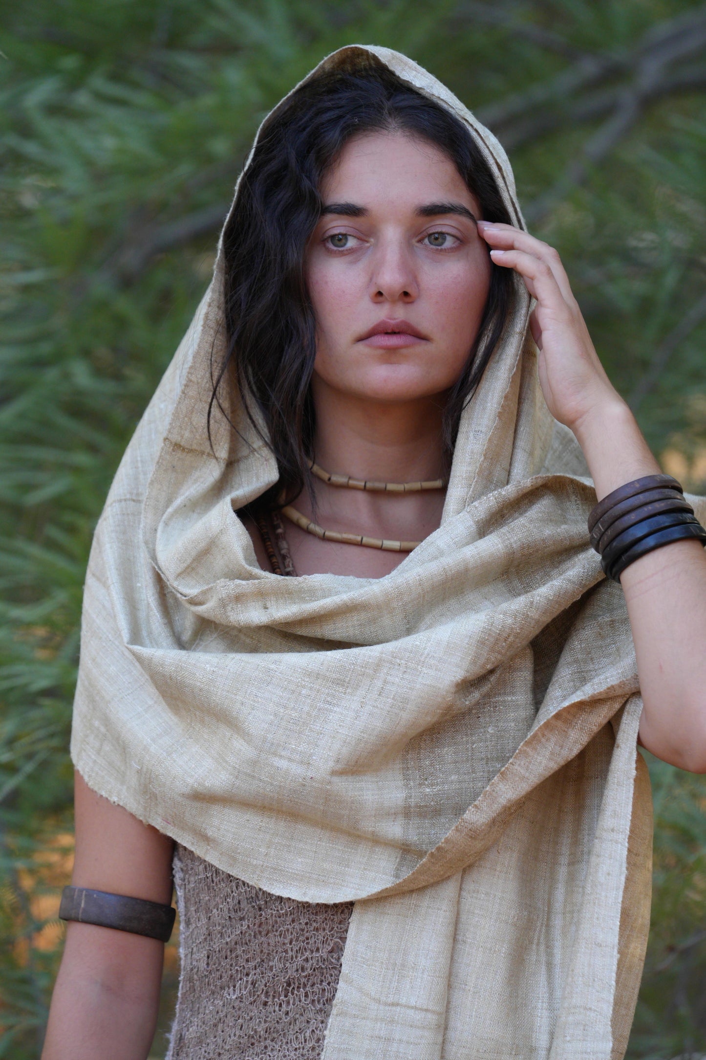 Wild Silk Shawl ๑⋙ Raw Mulberry Silk