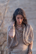 Handknitted Nettle Yarn Vest
