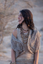 Handknitted Nettle Yarn Vest