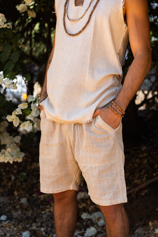 Khadi Shorts from Handwoven Village Hemp
