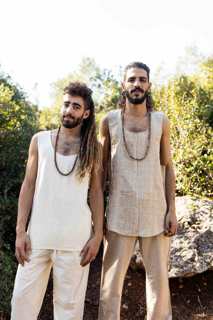 Tribal Silk Tank Top ⋙ Khadi Silk