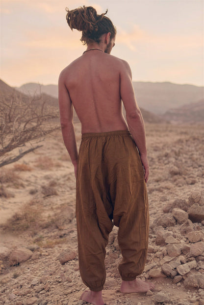 Handwoven Harem Pants ⋘⋙ Natural Khadi Cotton