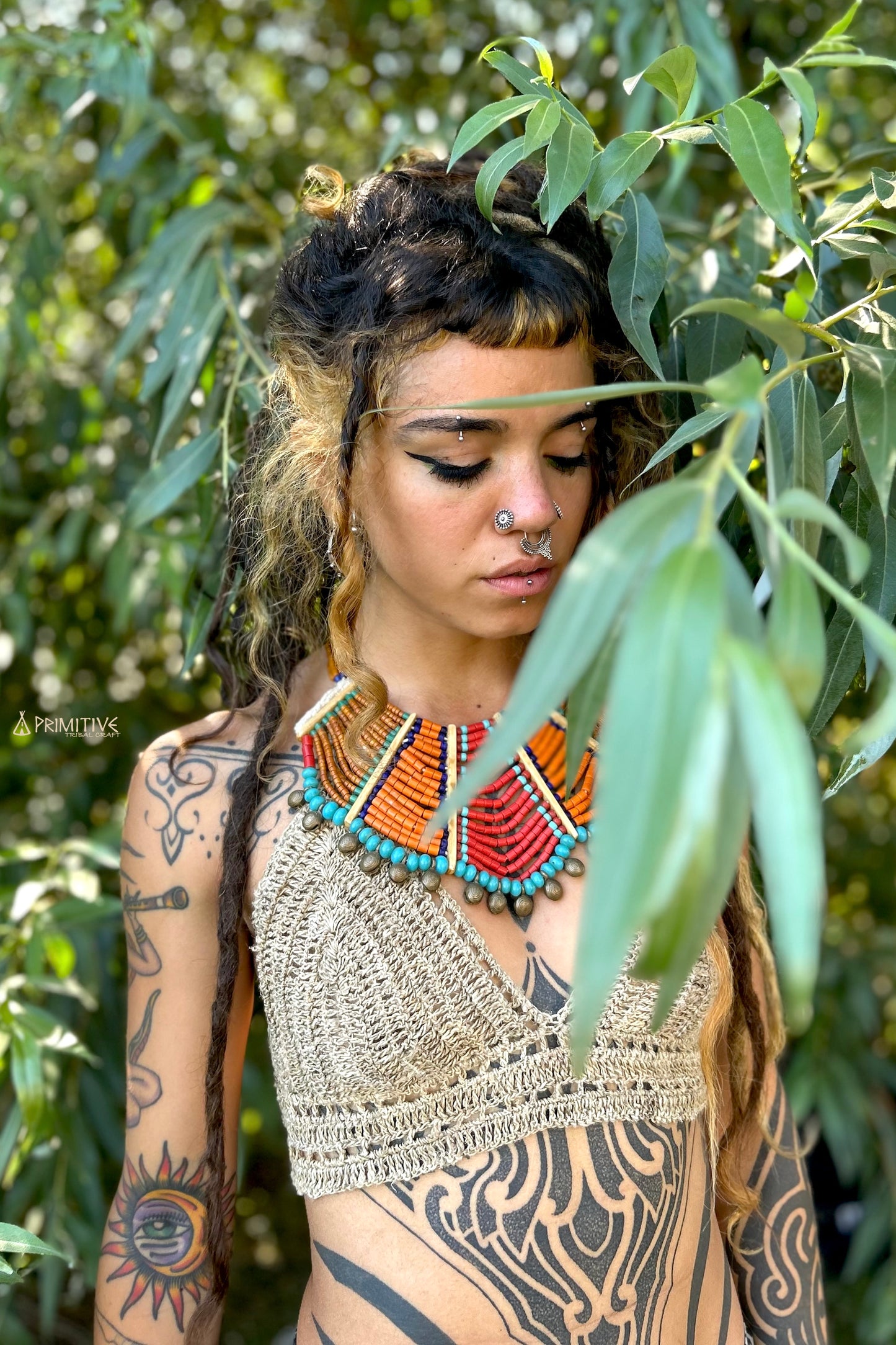 Gestricktes Strandtop ⋙ Wilder Himalaya-Hanf