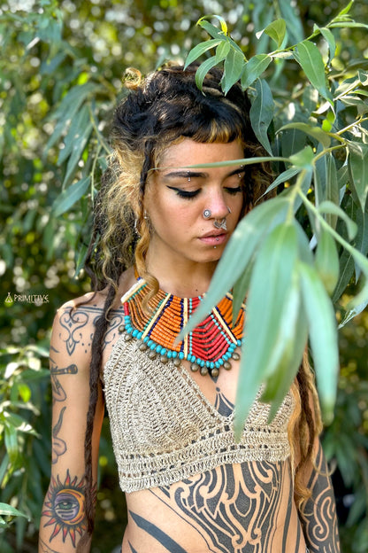 Gestricktes Strandtop ⋙ Wilder Himalaya-Hanf