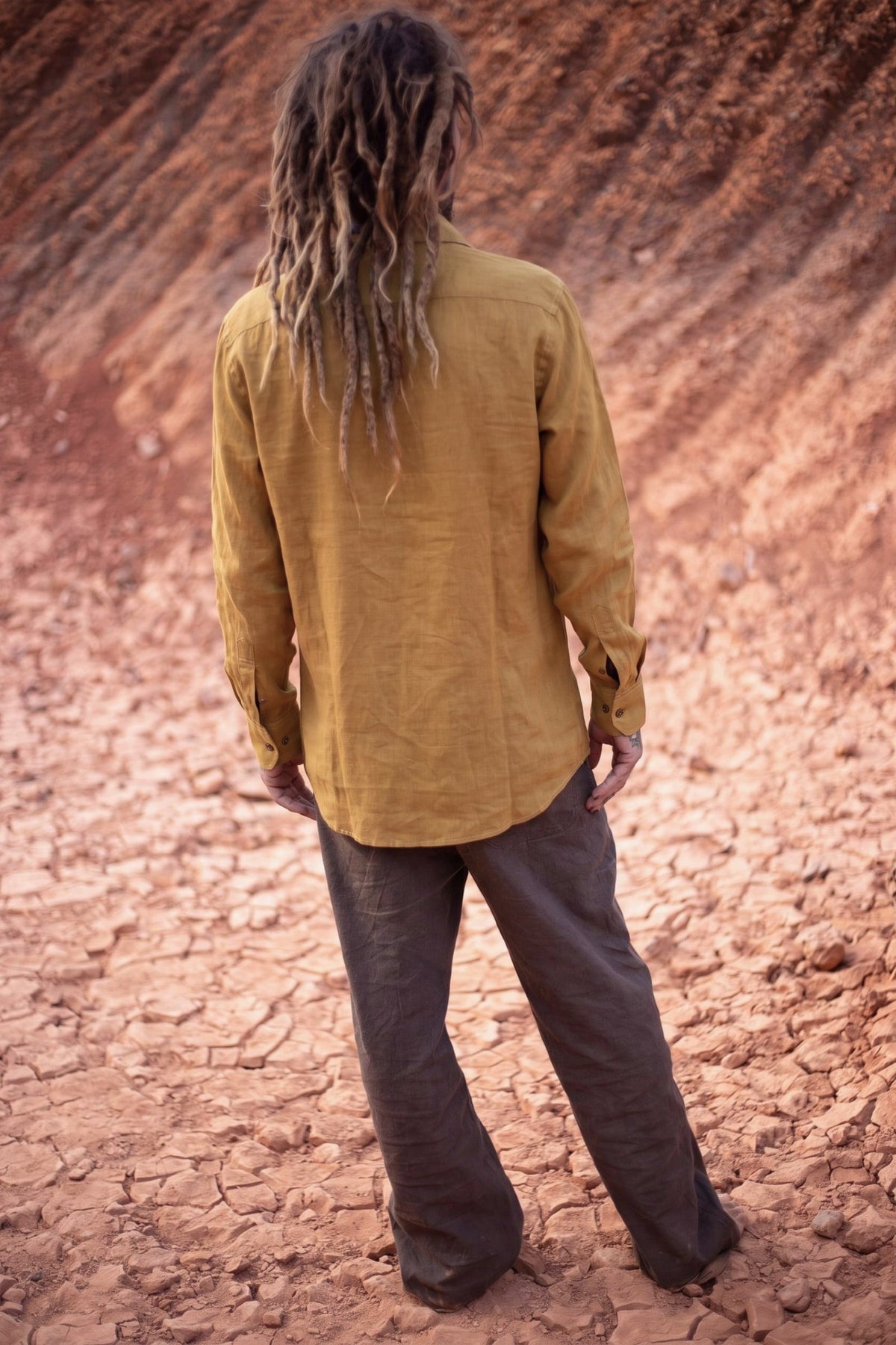 Handwoven Linen Buttoned Shirt ⋙⋘