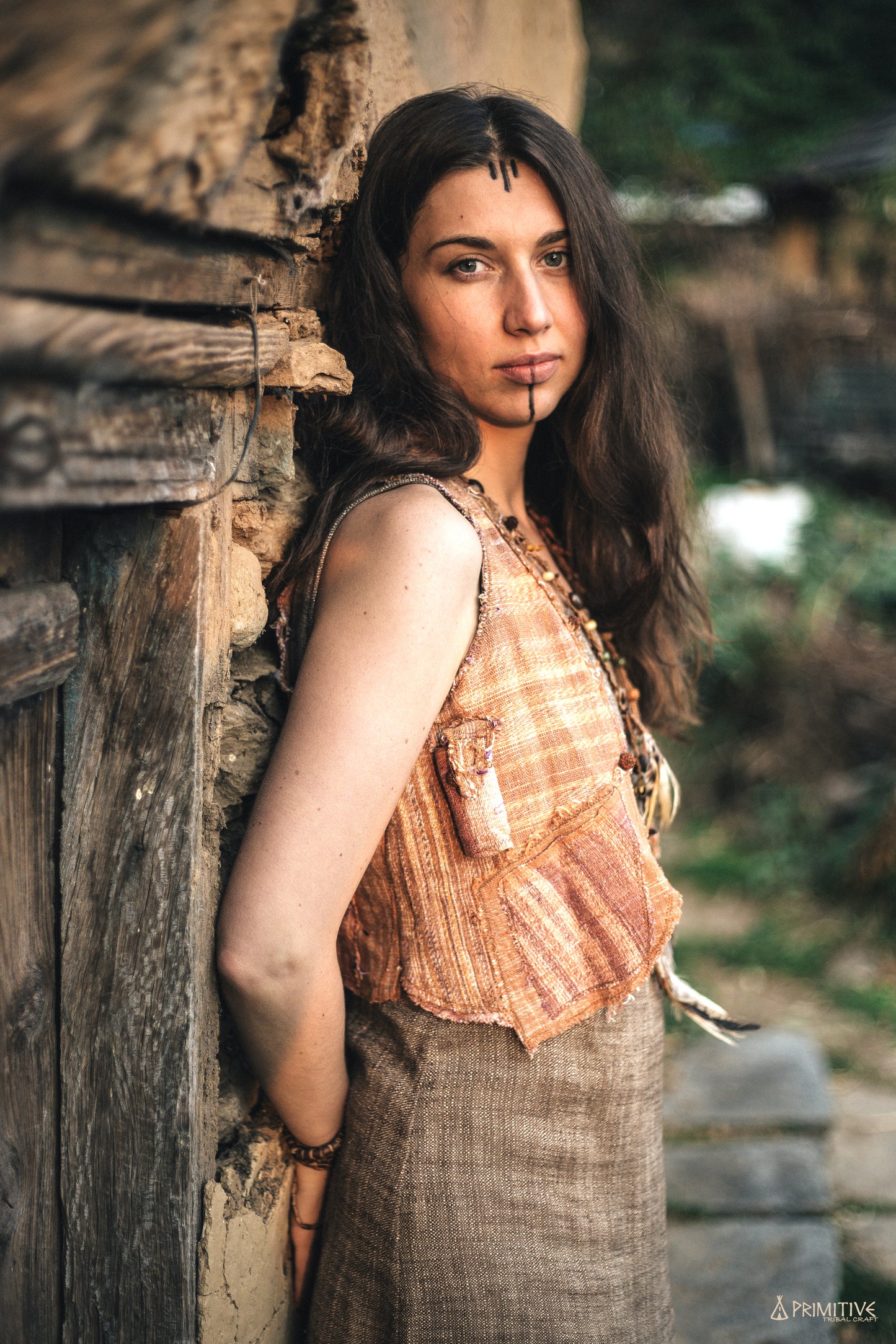 Gepatchte Weste ~ Damen ~ Khadi Baumwollstoffe ~