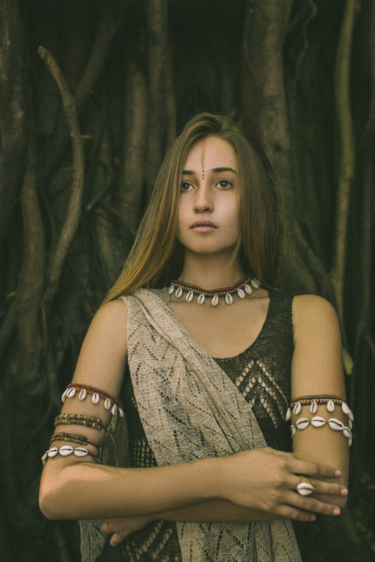 Shell Arm or Anklet Bracelets ⋙⋘ SET of 2