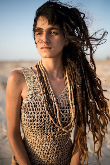 Coconut Beads Necklace ๑ Bracelet ๑ Belt ๑ Waist Beads ⋙ SET of 5