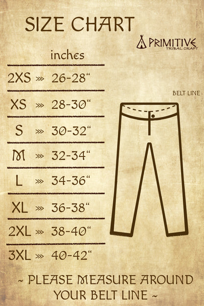 Hemp Pants with Tie ⋙⋙ Natural Color or Herbal Dye Brown