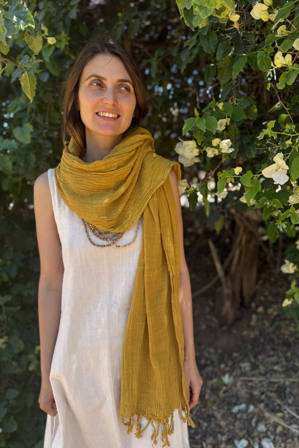 Natural Cotton Shawl ⋙⋘