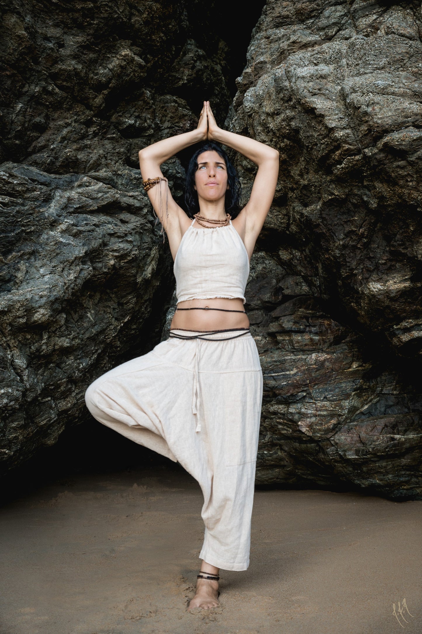 3/4 Harem-Hosen ⋙ Natur Baumwolle