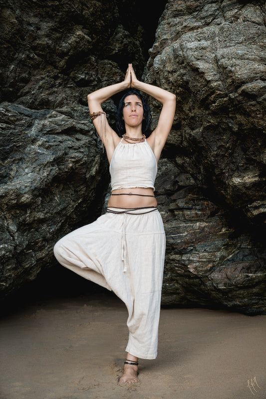 3/4 Harem Pants ⋙ Natural Cotton