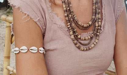 Shell Arm or Anklet Bracelets ⋙⋘ SET of 2