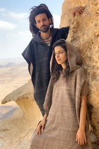 Himalayan Wool Poncho ⋙ with Hoodie ⋙
