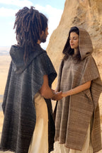 Himalayan Wool Poncho ⋙ with Hoodie ⋙